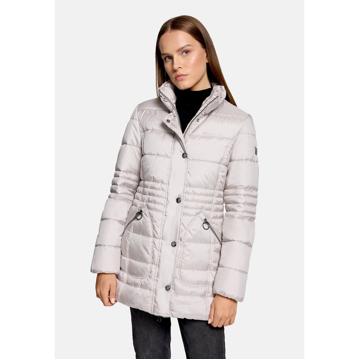 Veste outdoor à capuche amovible silver cloud, BETTY BARCLAY