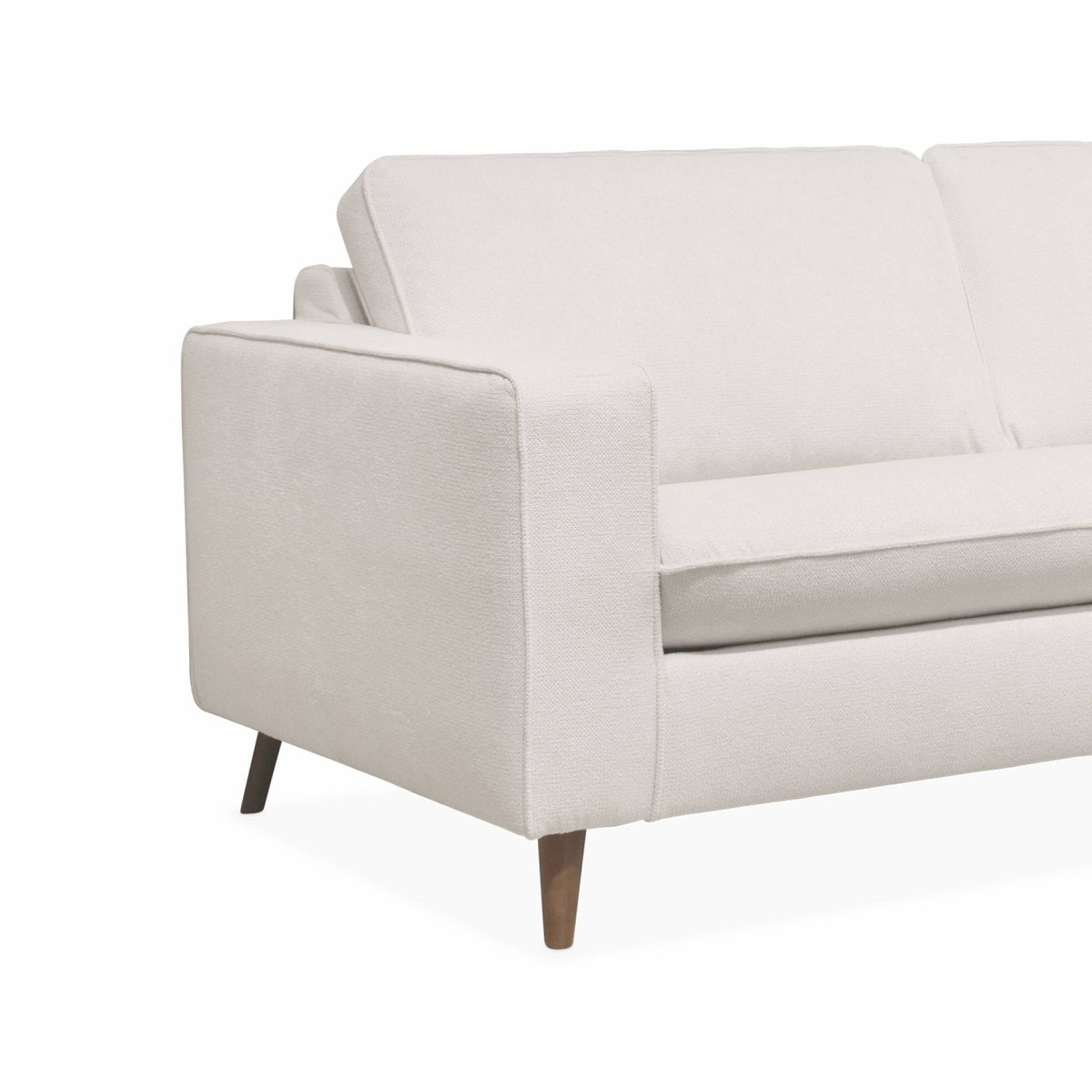 Canapé lit convertible 3 places avec matelas 12cm - Fabriqué en France GUSTAVE ivoire, SWEEEK