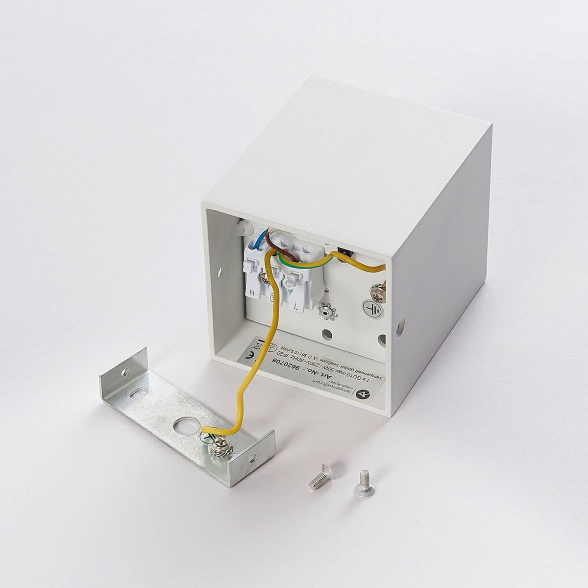 Plafonnier en aluminium moderne, Carson blanc, ARCCHIO