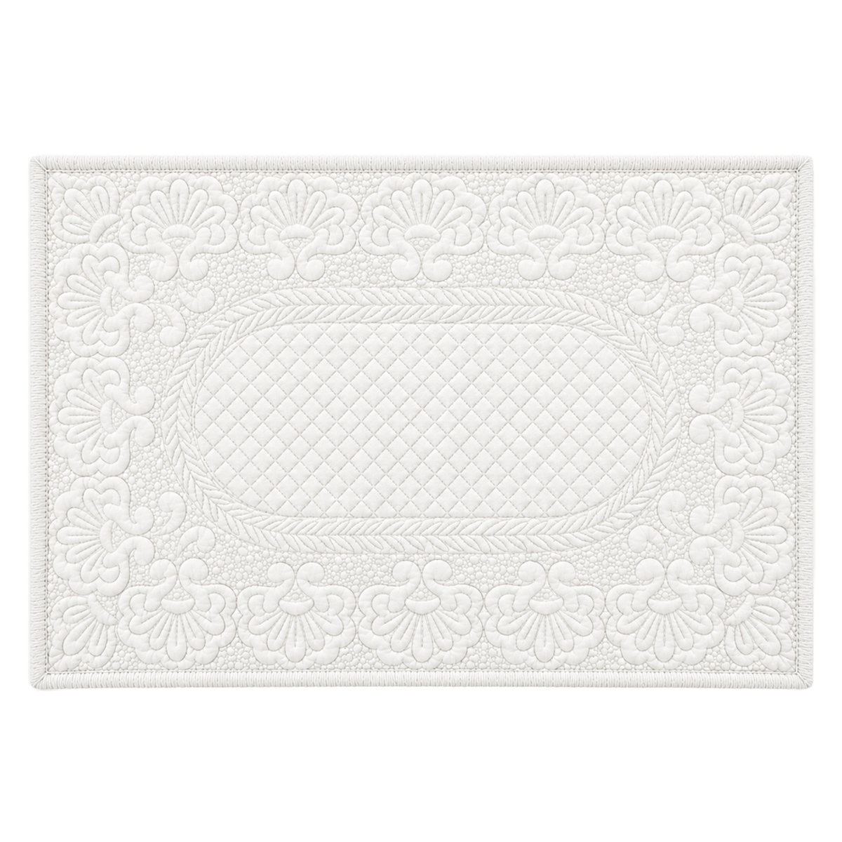 Set de table boutis blanc, SUD ETOFFE