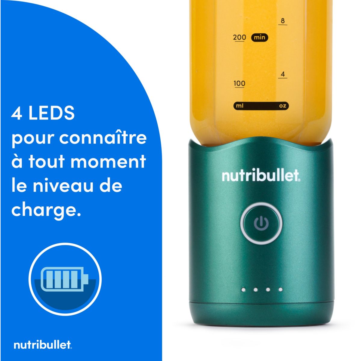 Blender FLEX - Evergreen NBP013GR couleur unique, NUTRIBULLET