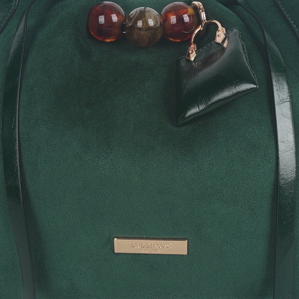 Sac shopper M Tarick doré,vert, LOLLIPOPS
