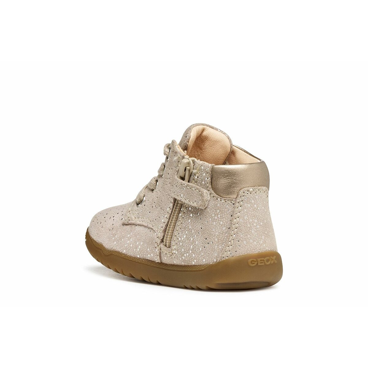 Kids Macchia Ankle Boots with Laces beige, GEOX