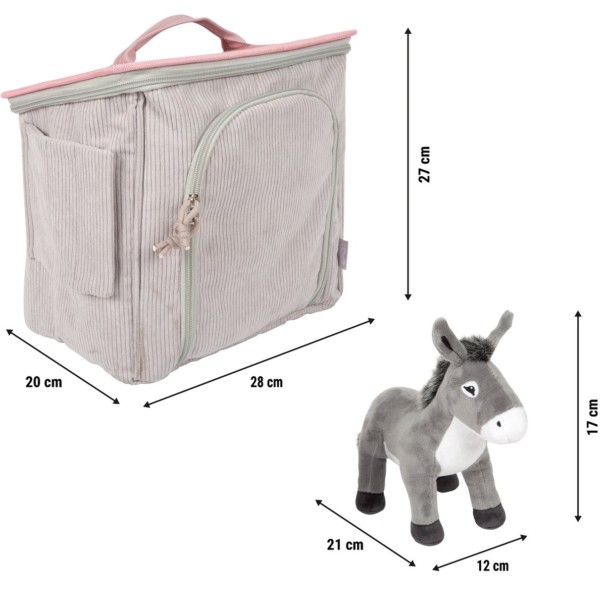Âne avec écurie et accessoires gris, SMALL FOOT COMPANY