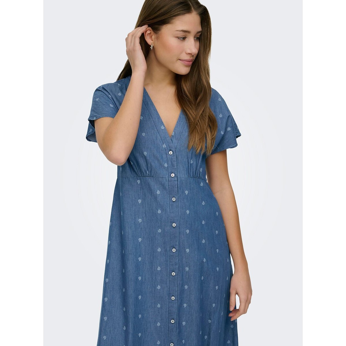 Printed Maxi Dress denim print, ONLY