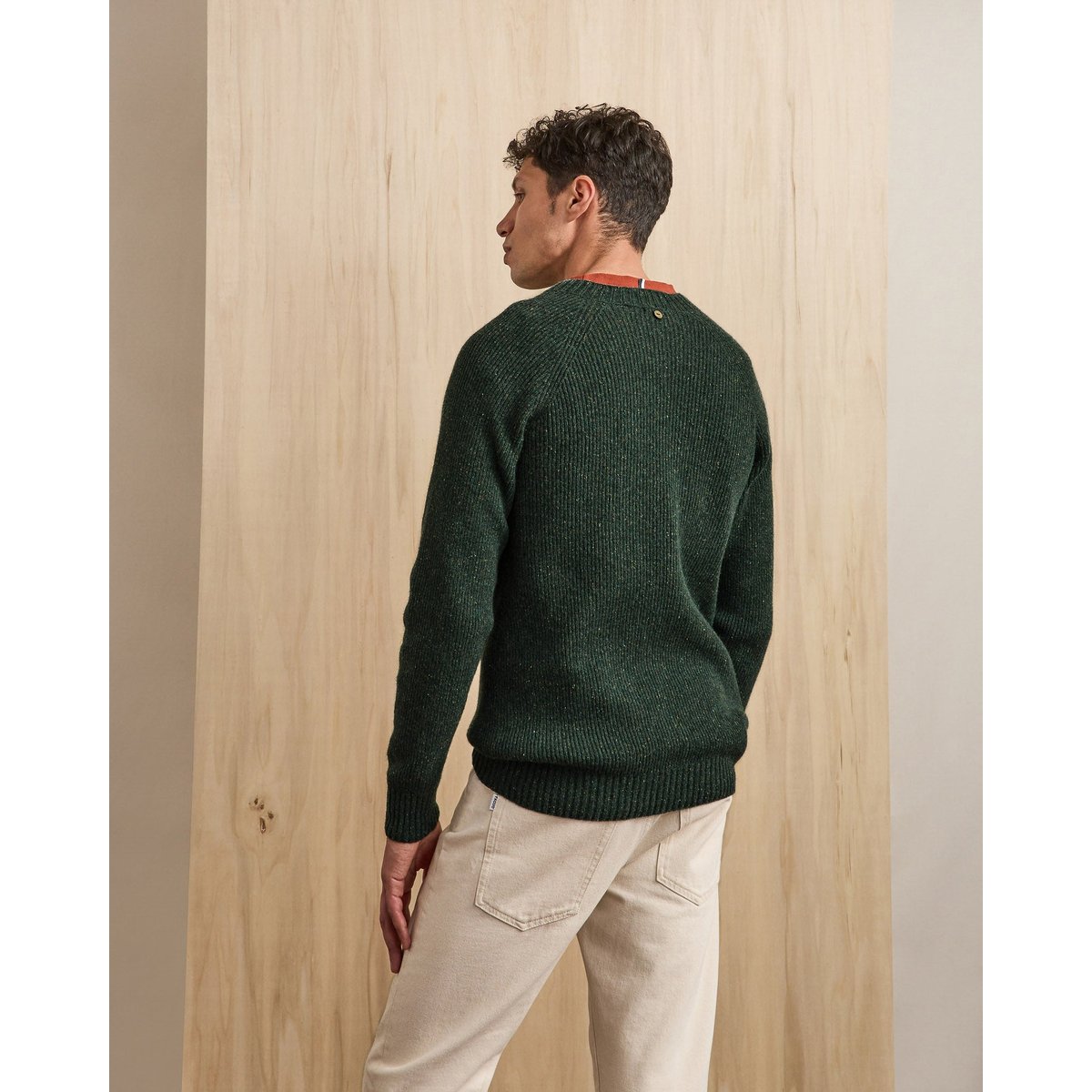 Pull laine LUCIO kaki, FAGUO