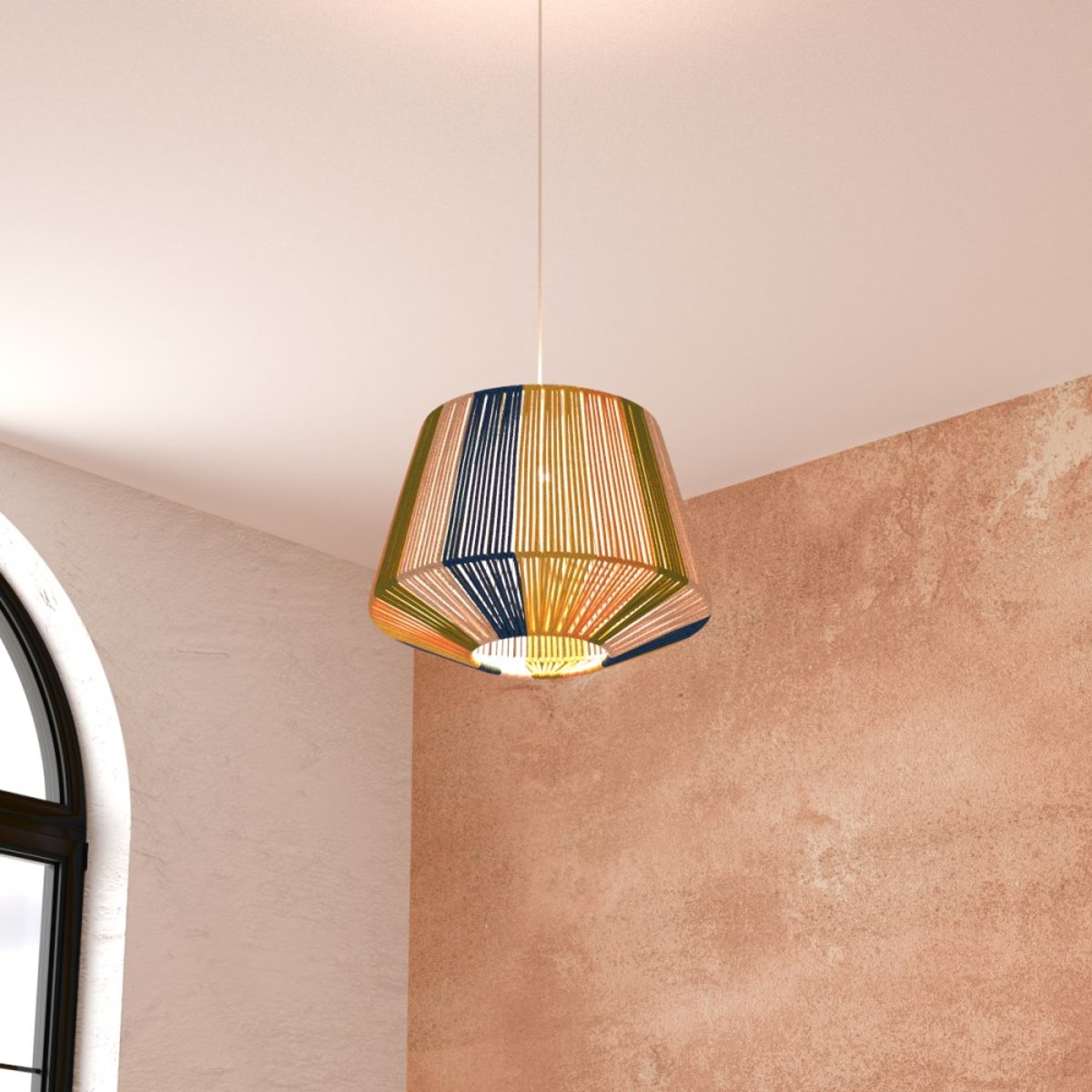 Suspension Corde Multicolore Diam 29 multicolore, ATMOSPHERA