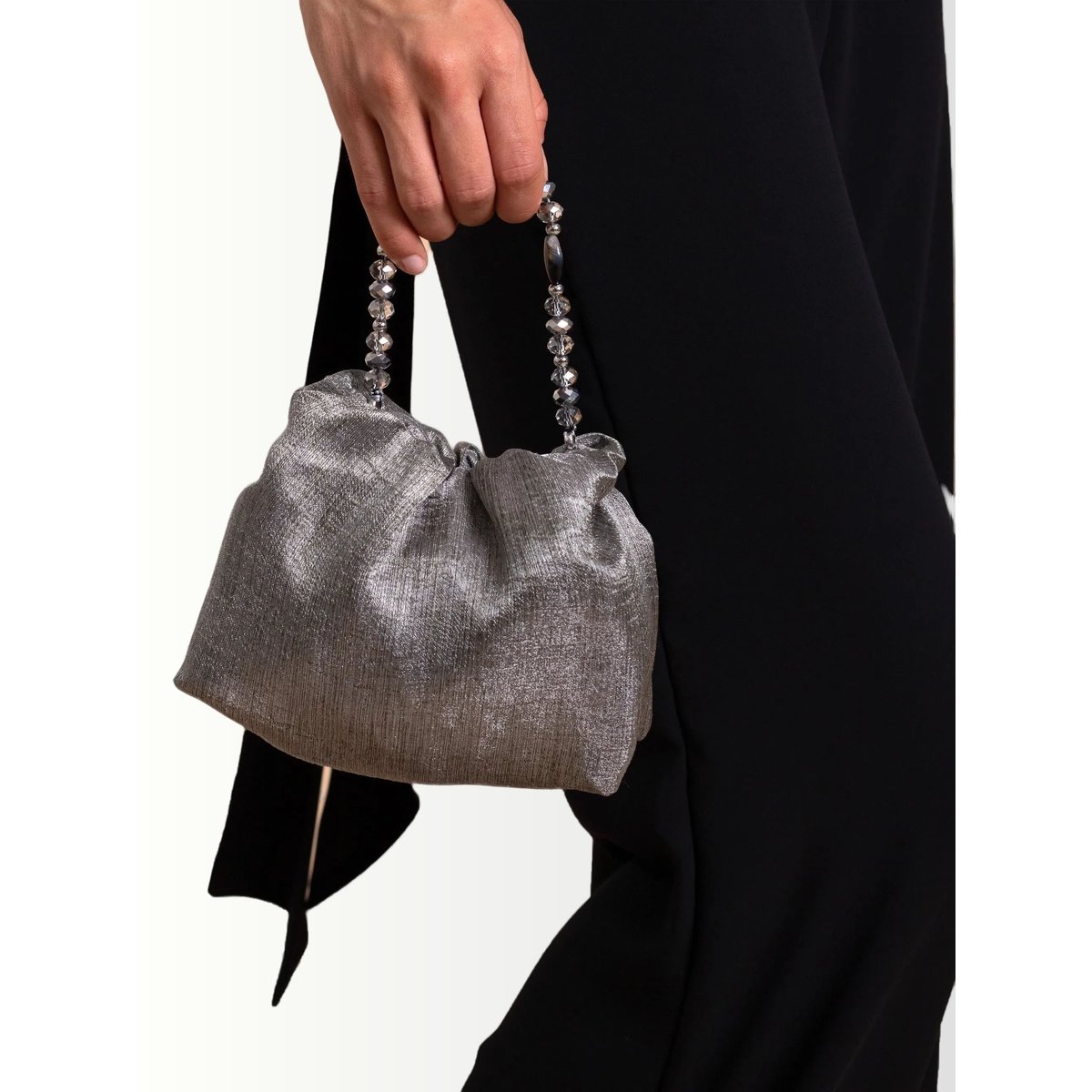 Sac à main avec poignée en pierre JOY plateado, THE-ARE