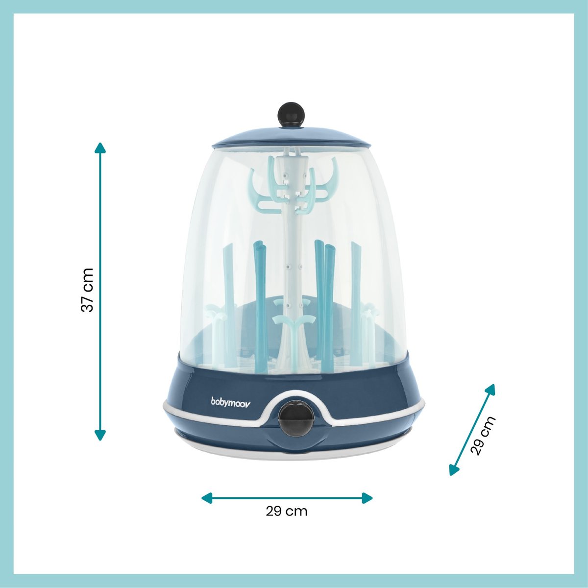 Stérilisateur 2 en 1 Turbo Steam plus bleu, BABYMOOV