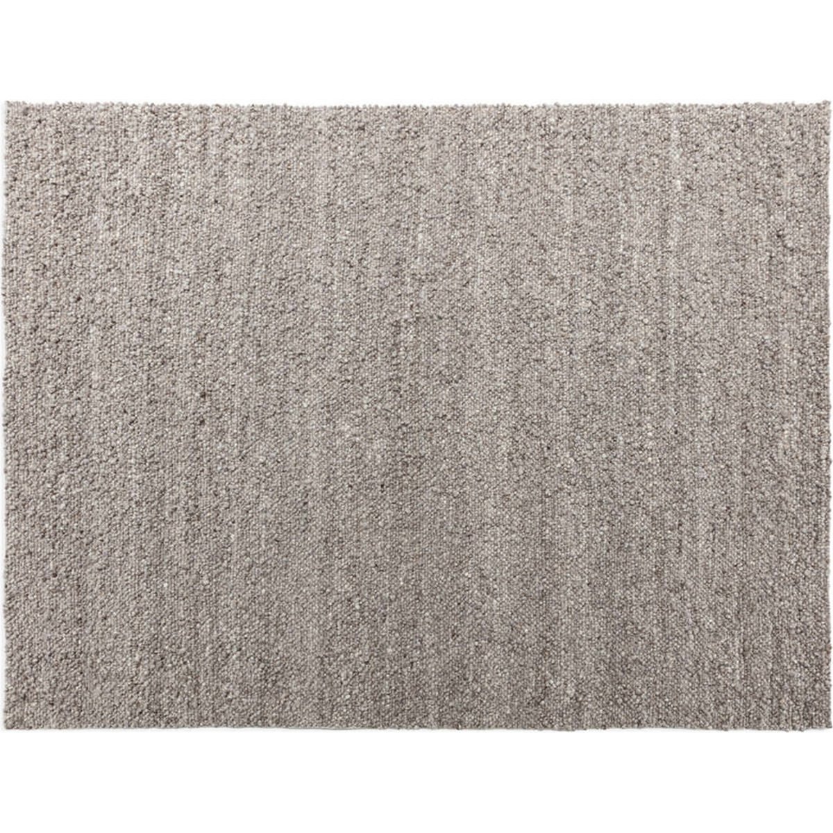 Tapis en laine tricoté à la main gris, RECOLLECTION