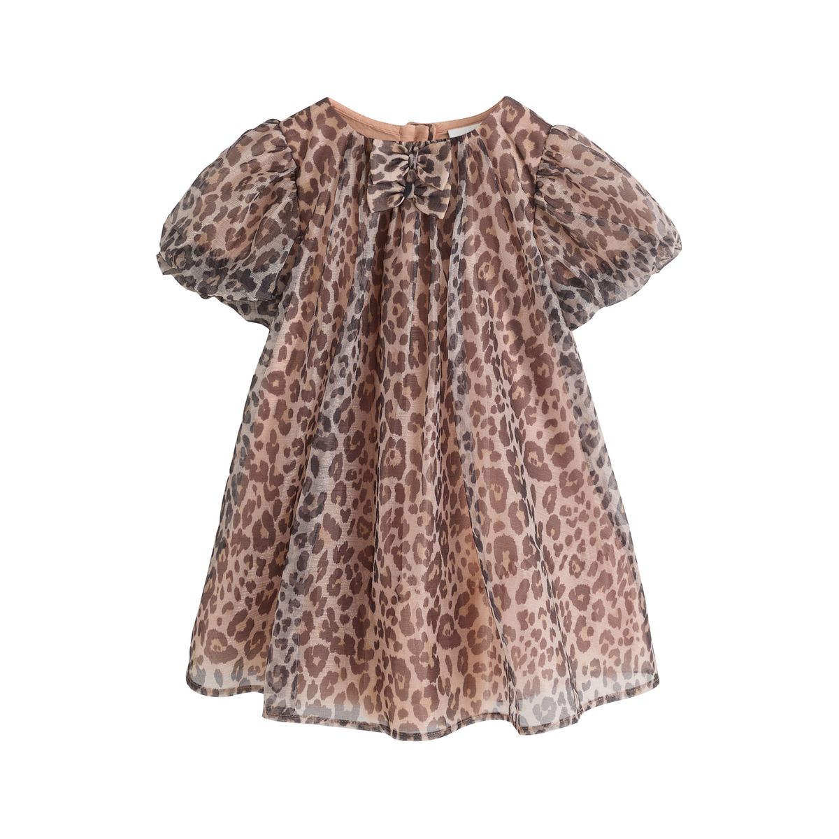 Robe en mesh à manches courtes léopard, NEXT