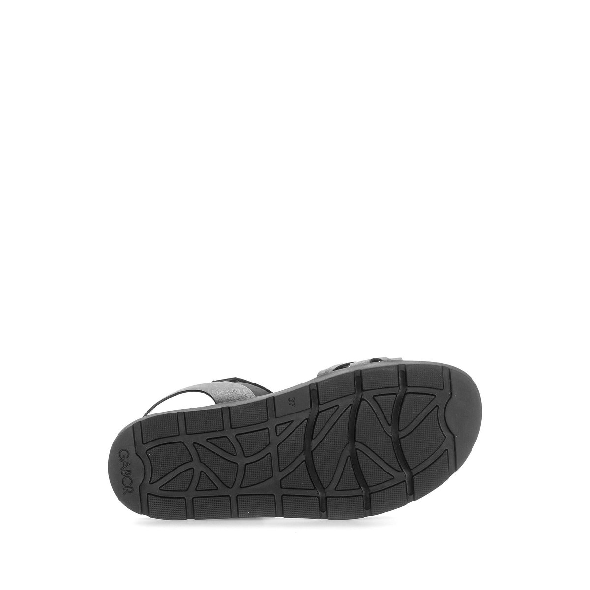Sandales en cuir à talon compensé noir, GABOR