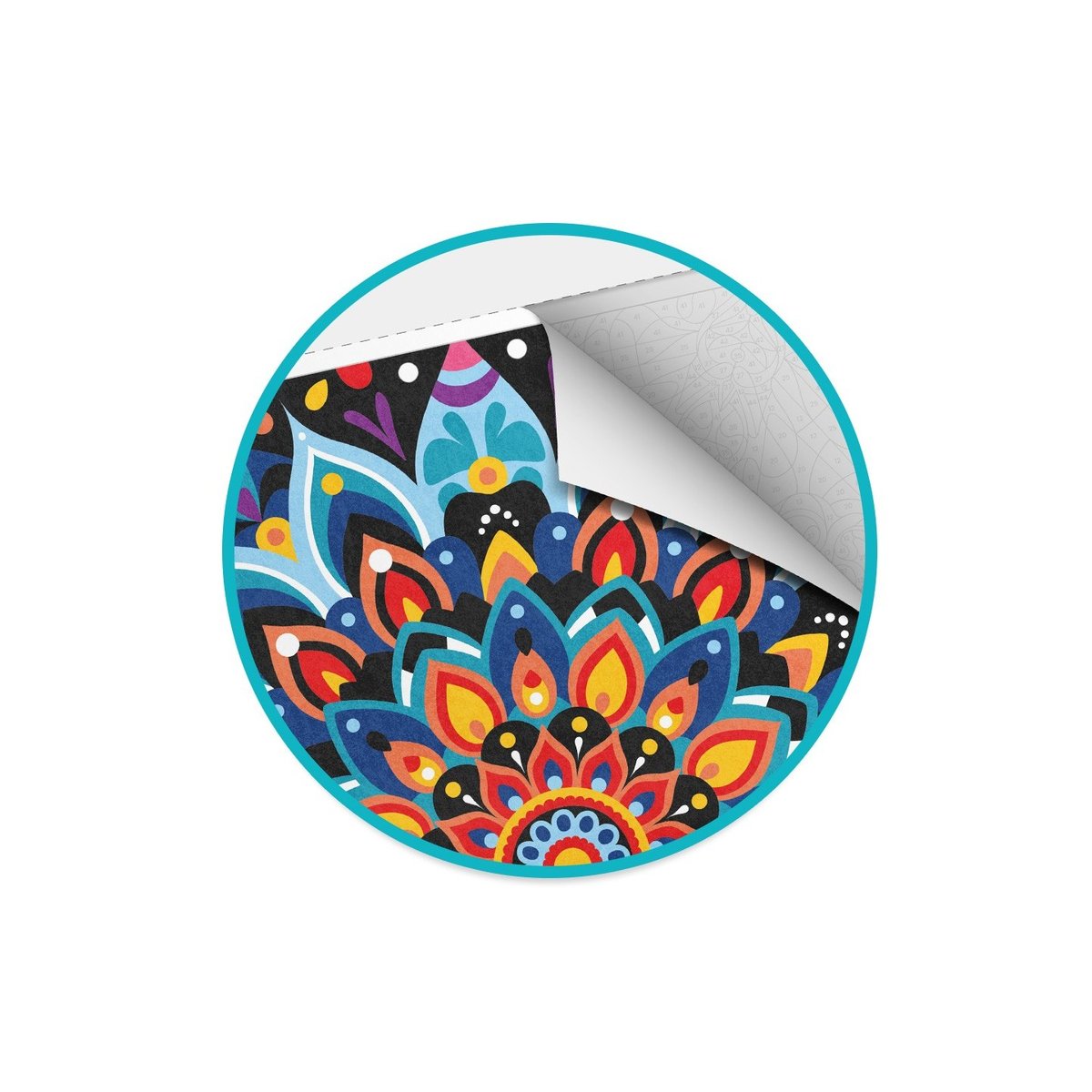 Coloriages mystères Mandalas orange, BUKI FRANCE