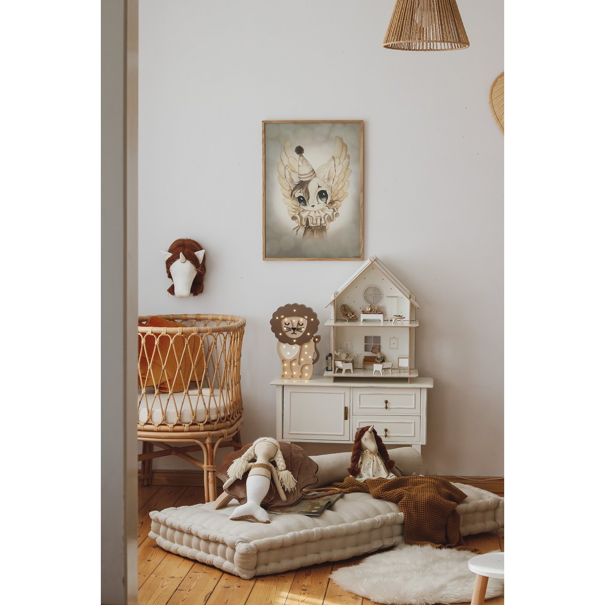Lampe Veilleuse Lion marron, LITTLE LIGHTS