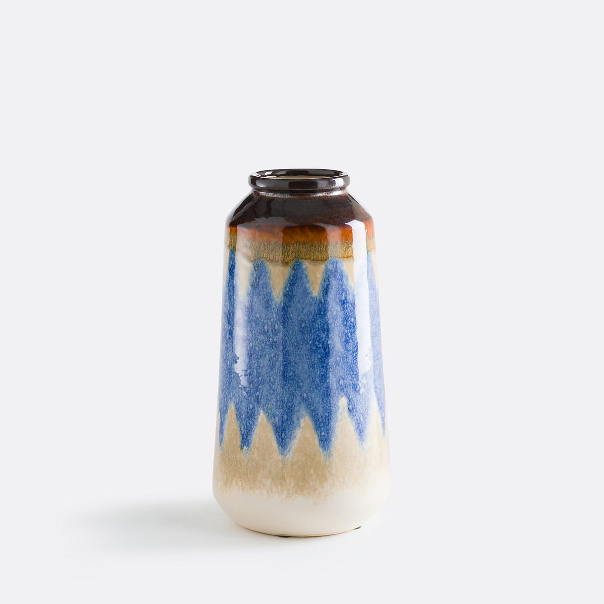 Vase bleu en céramique, hauteur 29 cm, ZIA multicolore, LA REDOUTE INTERIEURS