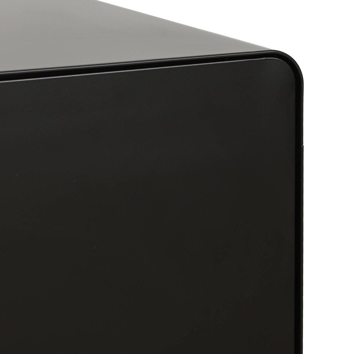 Commode armoire métal 2 portes TRIBECA noir, SWEEEK