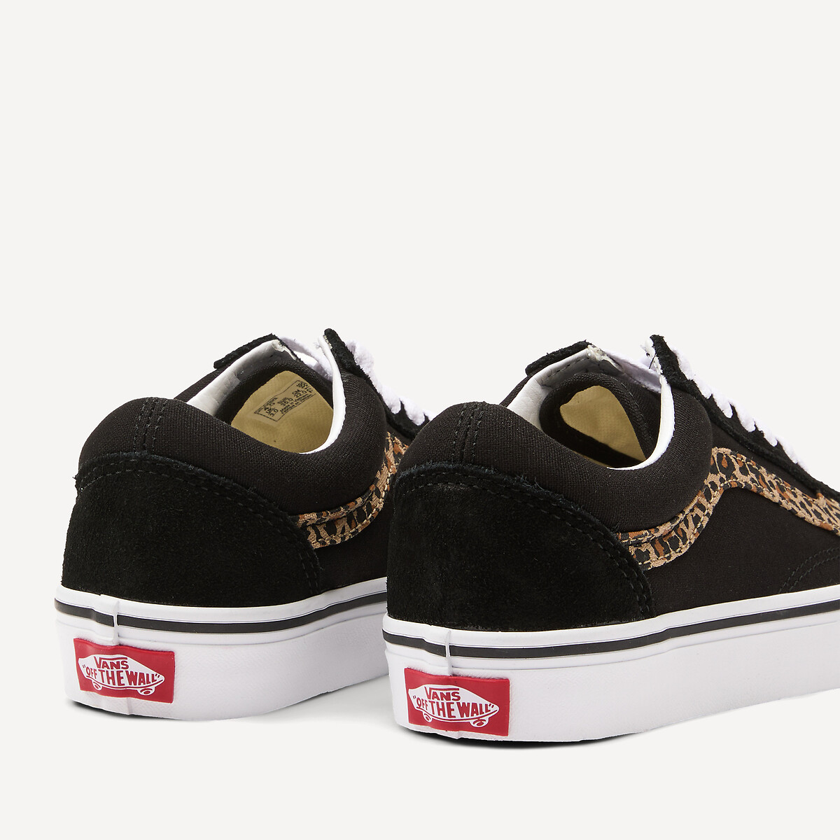 Baskets basses OLD SKOOL noir/léopard, VANS