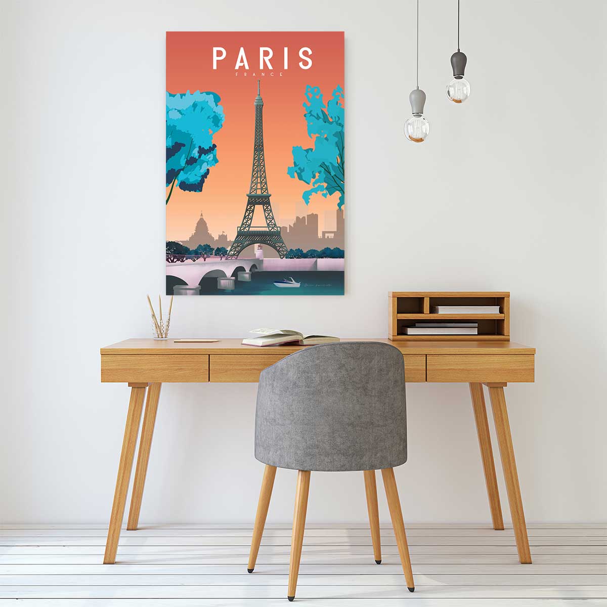 Tableau ville Paris France tableau alu dibond, HEXOA