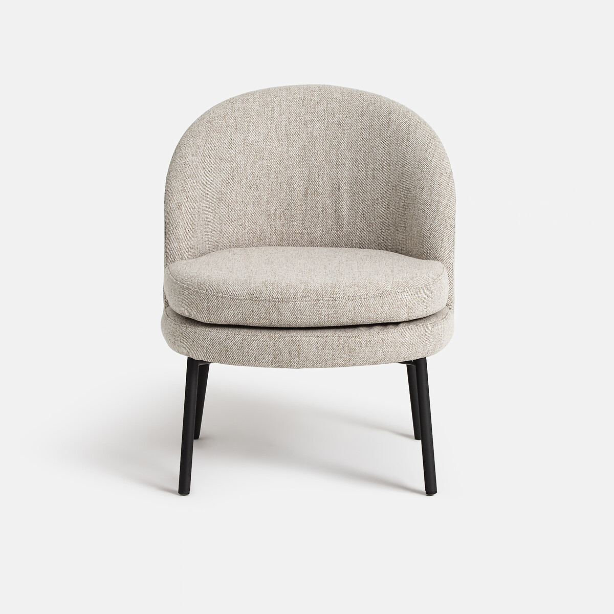 Sillón, tela jaspeada, Nordie gris jaspeado, LA REDOUTE INTERIEURS