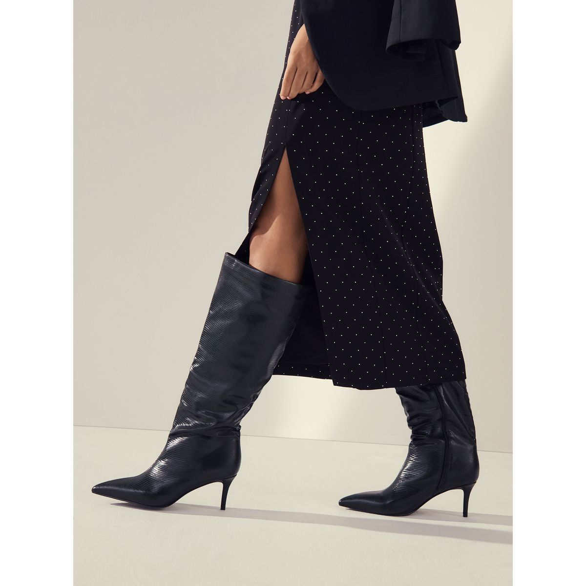 Bottes souples à bout pointu forever comfort® noir, NEXT