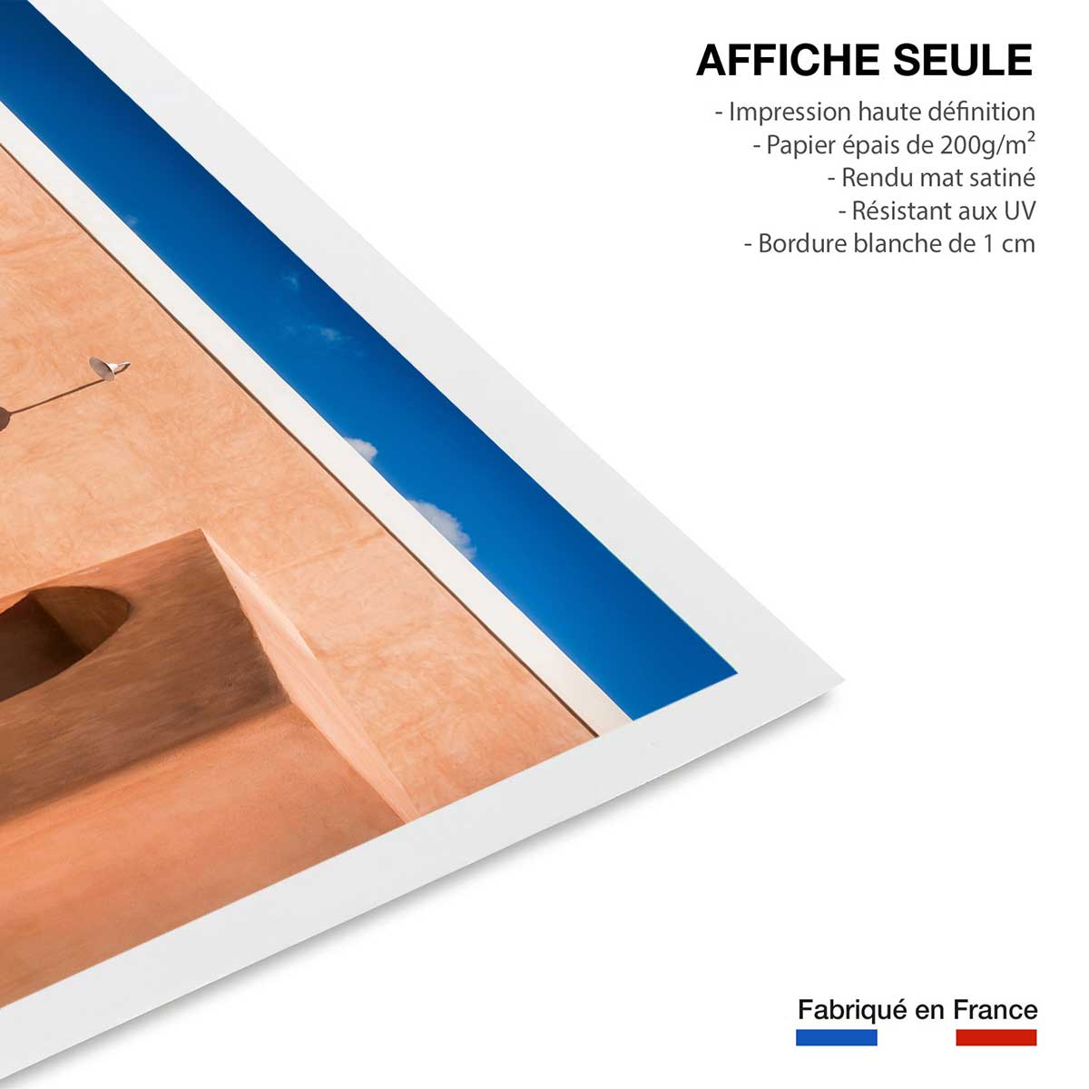 Poster terracotta house affiche seule, HEXOA