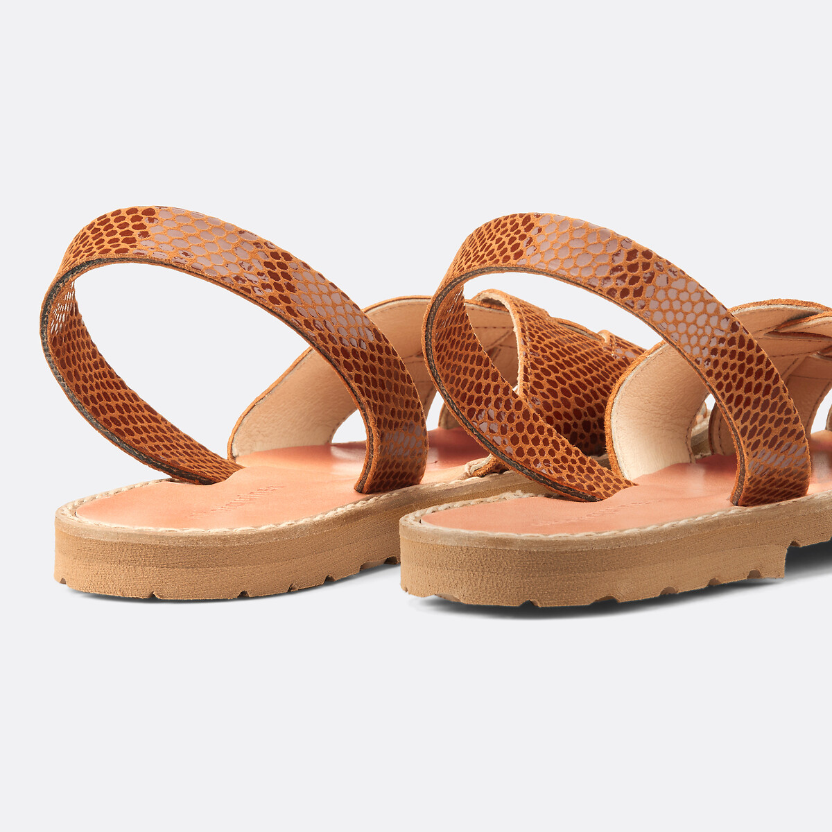 Sandales plates en cuir Avarca Compostelle cuir, MINORQUINES