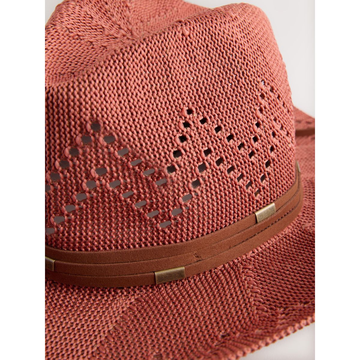 Chapeau de cowboy pliable marron rouille, NEXT