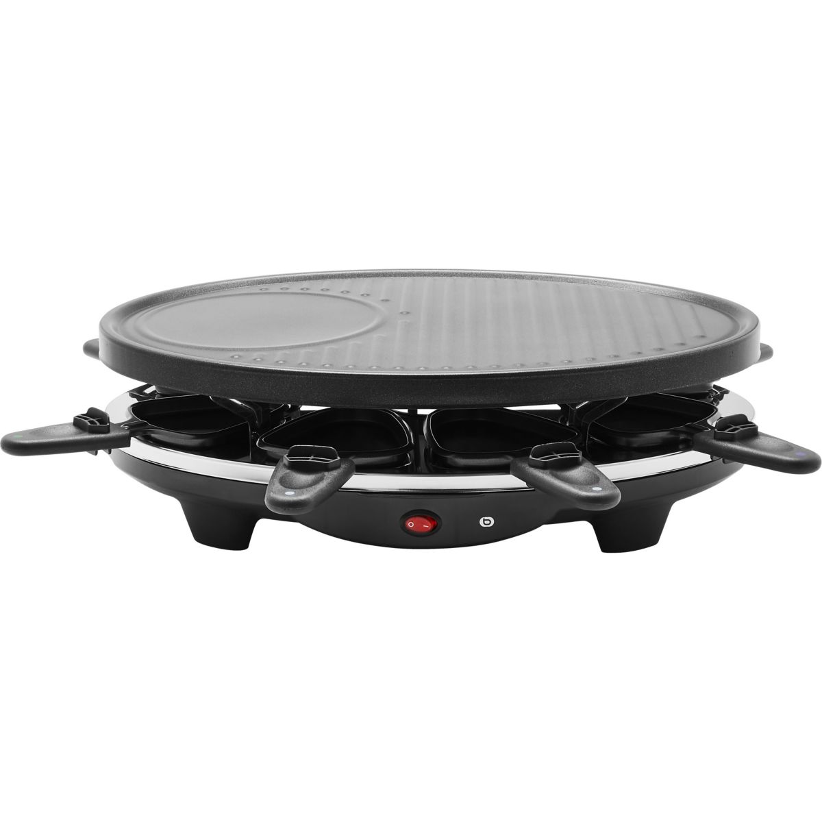 Raclette ERGP5 8 personnes 3 en 1 From'Party noir, ESSENTIEL B