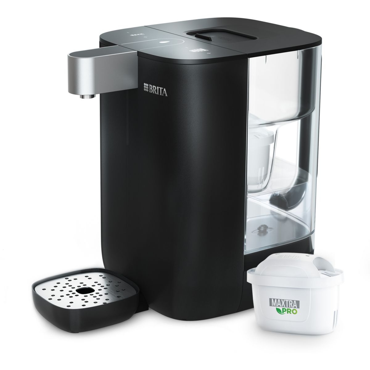Fontaine à eau CUBE (4.0 L) technologie UV-C & filtre à eau MAXTRA PRO Expert anti-tartre couleur unique, BRITA