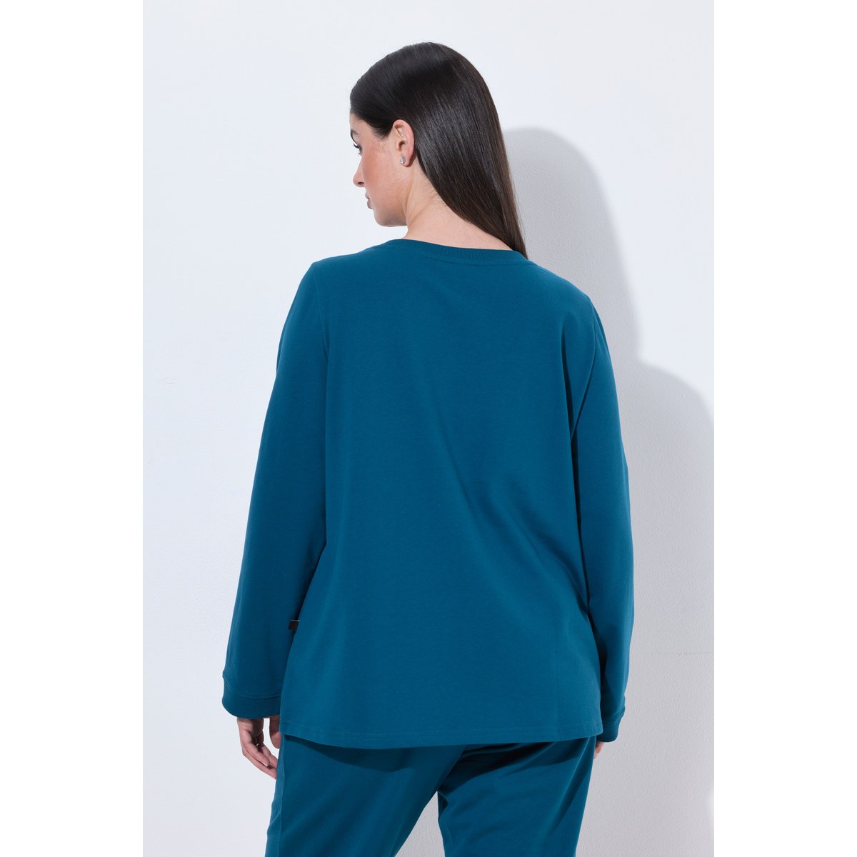 Sweat-shirt collection Loungewear pétrole foncé, ULLA POPKEN