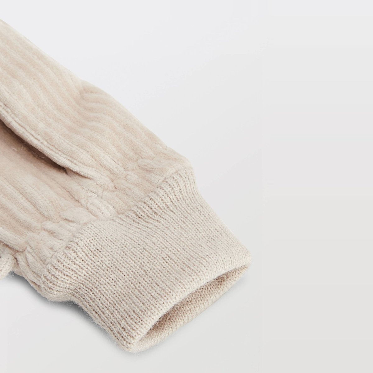 Moufle corduroy avec lien calisson, BOUT'CHOU
