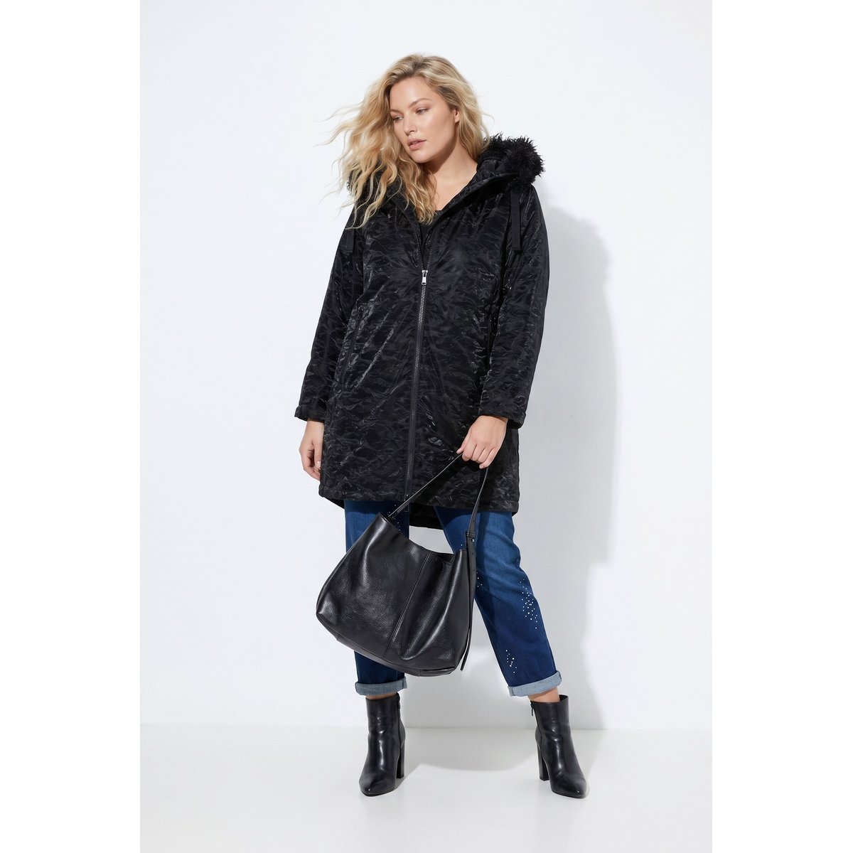 Veste Shiny déperlante noir, ULLA POPKEN