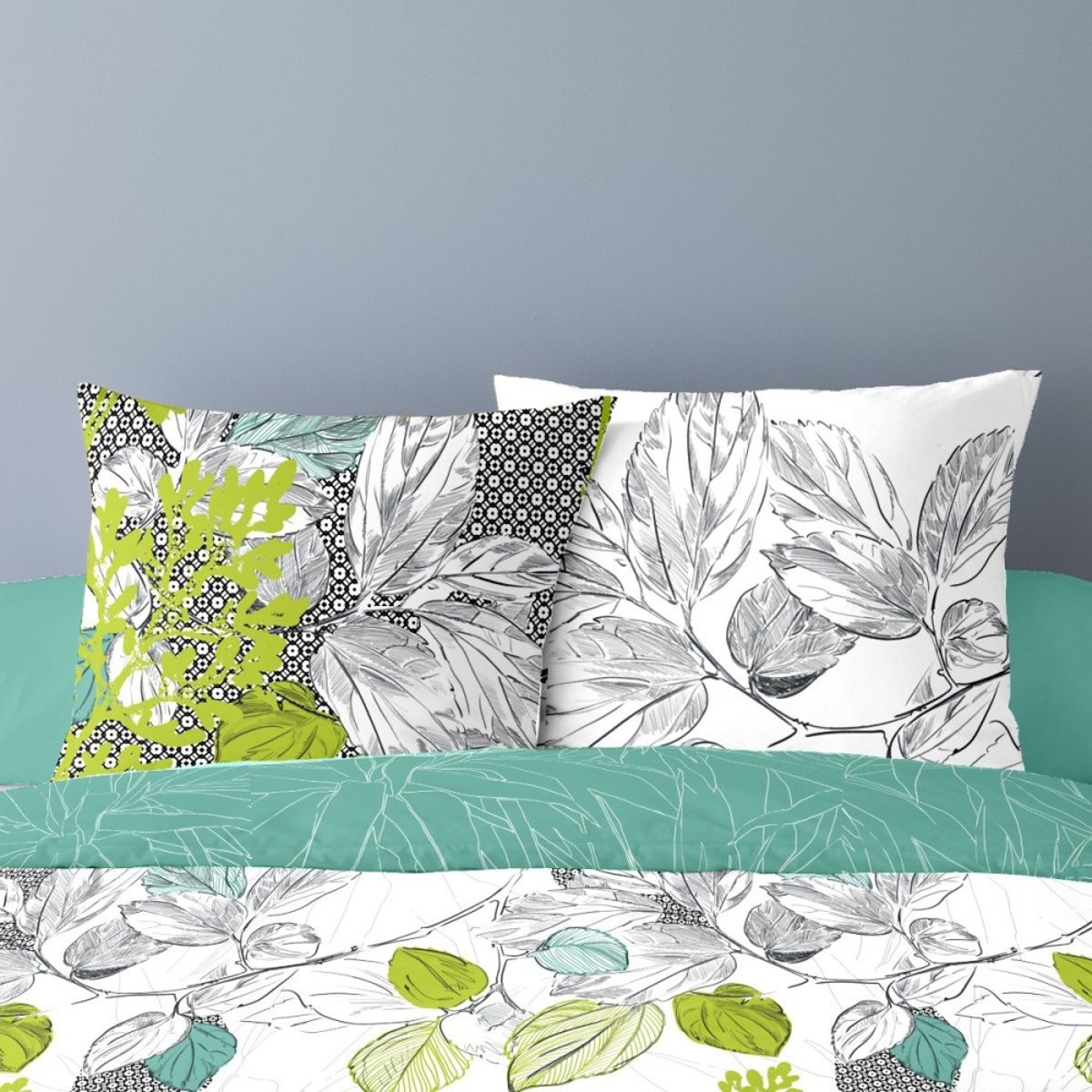 Housse de couette 240x220 POLLY + 2 taies 100% coton multicolore, DECORATIE