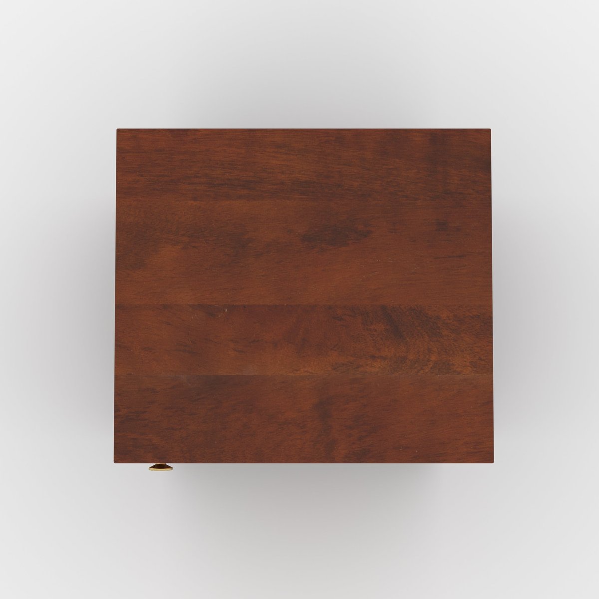 Table de chevet en bois de manguier et cannage - LANKA marron foncé, MAISON PAVANE
