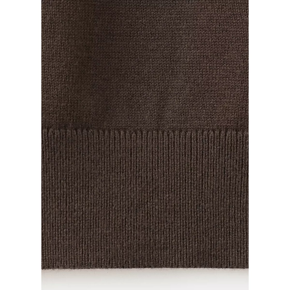 Pull en maille à manches courtes marron, MANGO TEEN