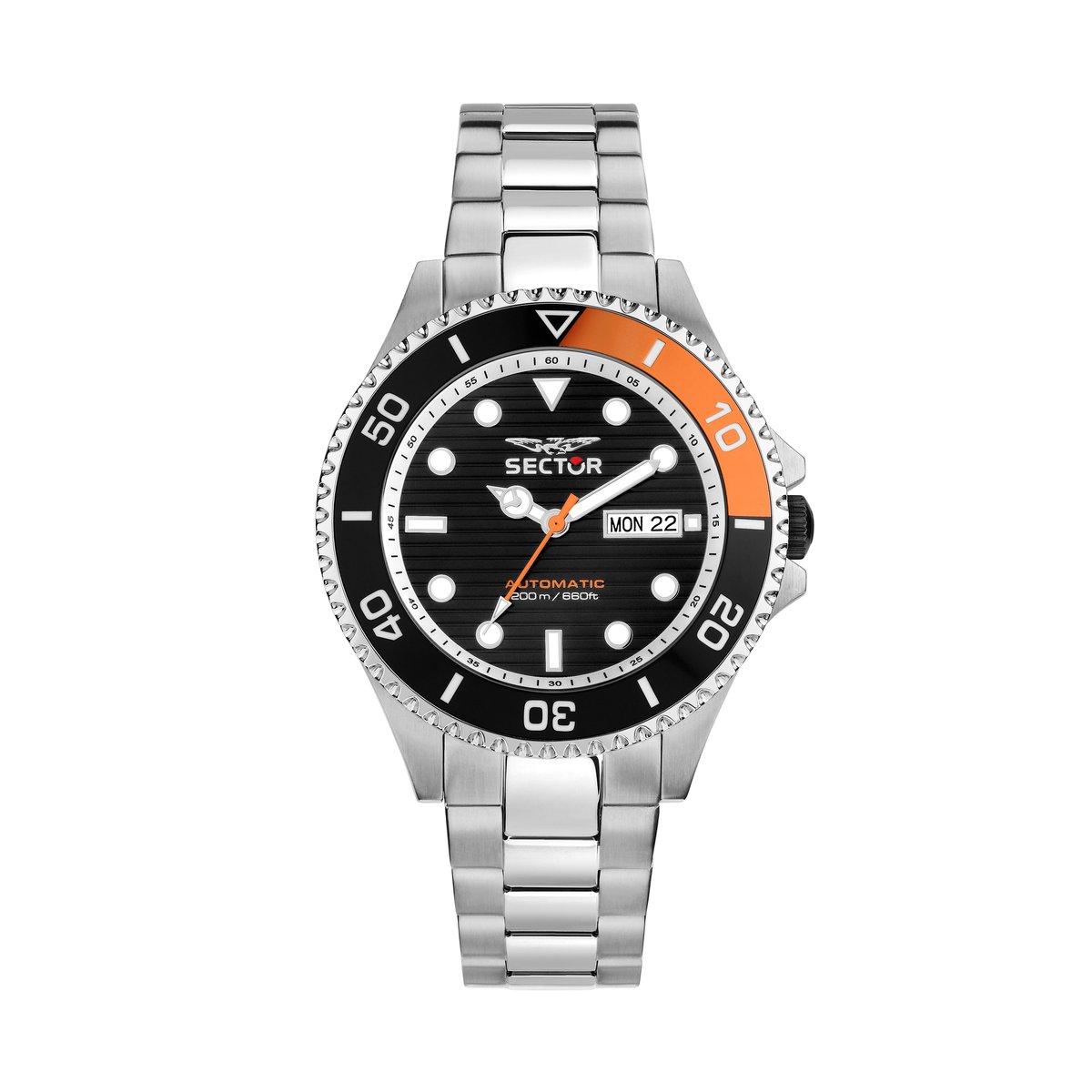 Montre automatique 230 noir, guilloché, SECTOR NO LIMITS