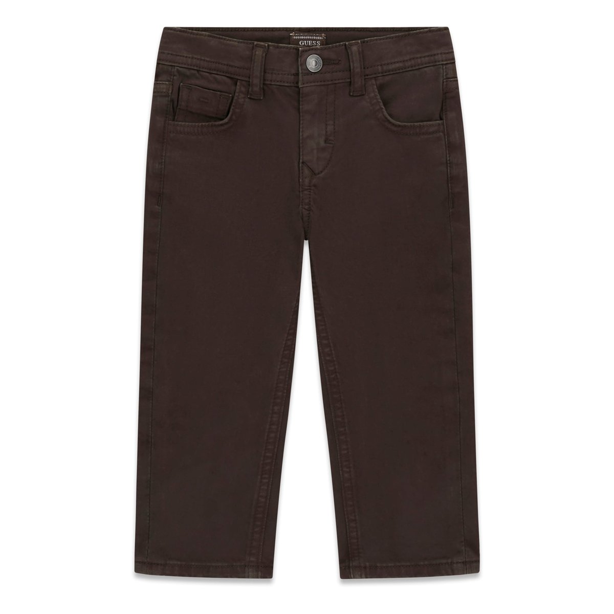 Pantalon Regular En Sateen marron, GUESS KIDS