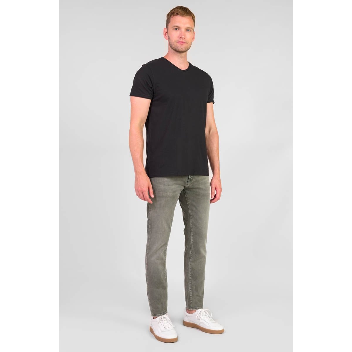 Jeans slim BLUE JOGG 700/11, longueur 34 grey / khaki, LE TEMPS DES CERISES