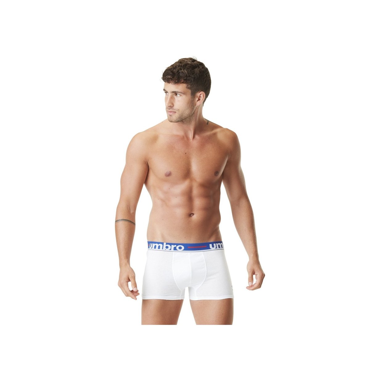 Lot De 5 Boxers Suprise Coton Uni bleu/rouge/noir, UMBRO