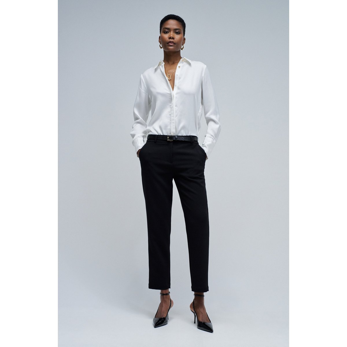 PANTALON CHINO SLIM FIT noir, SALSA JEANS
