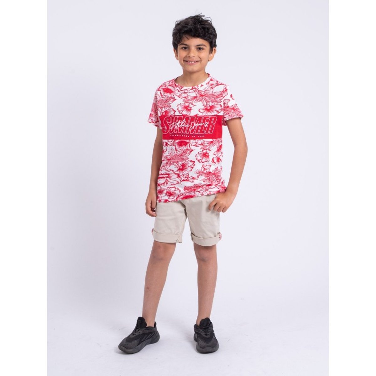 T-shirt Manches Courtes Col Rond Pur Coton Noliba-j rouge, RITCHIE