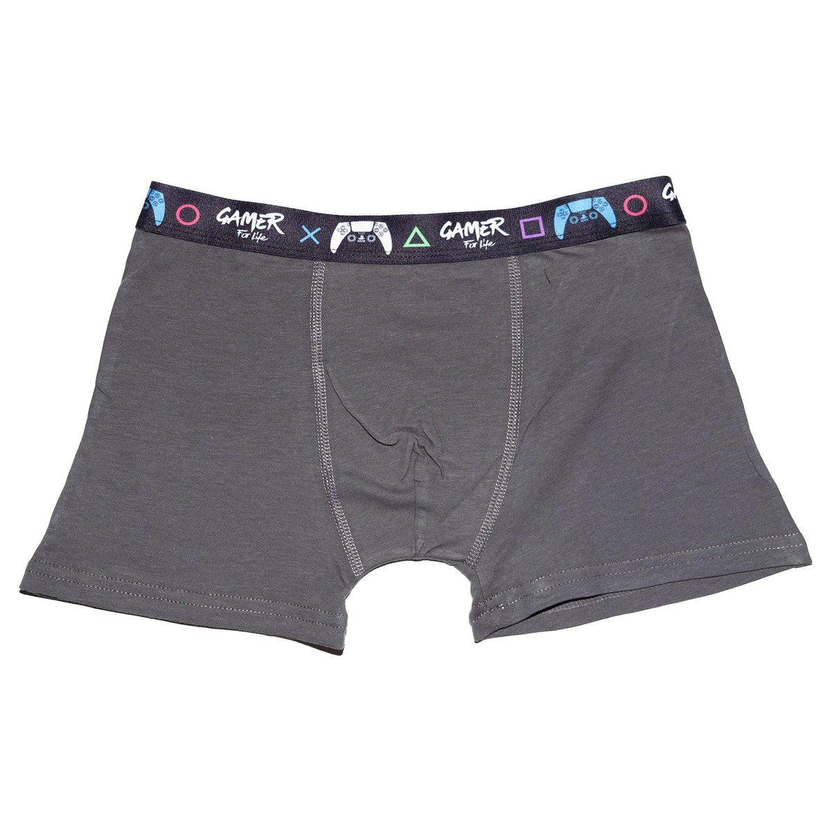 Boxers gris / gris foncé / rouge / bleu roi / noir, FLOSO