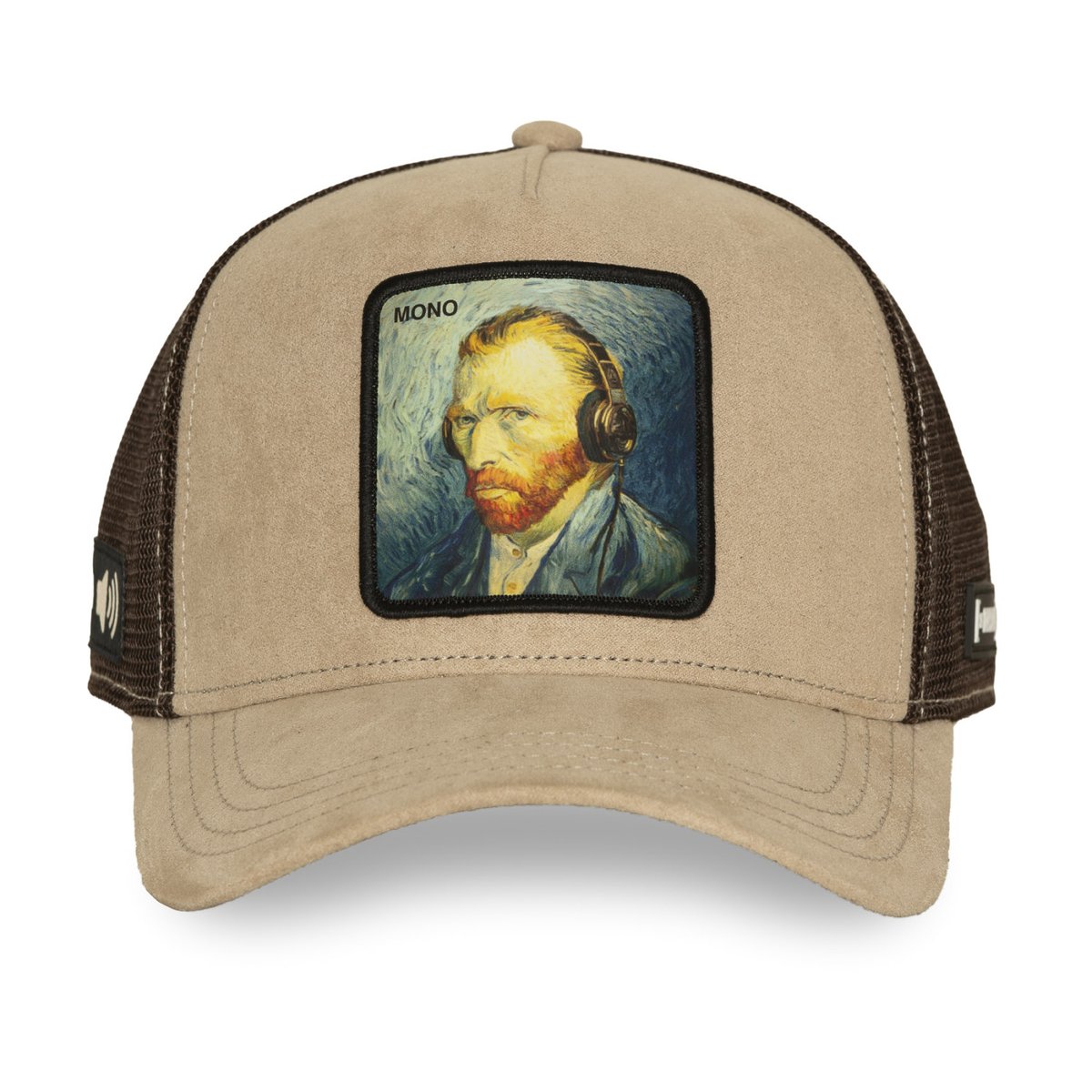 Casquette Trucker Art beige/marron/noir/jaune/vert, CAPSLAB