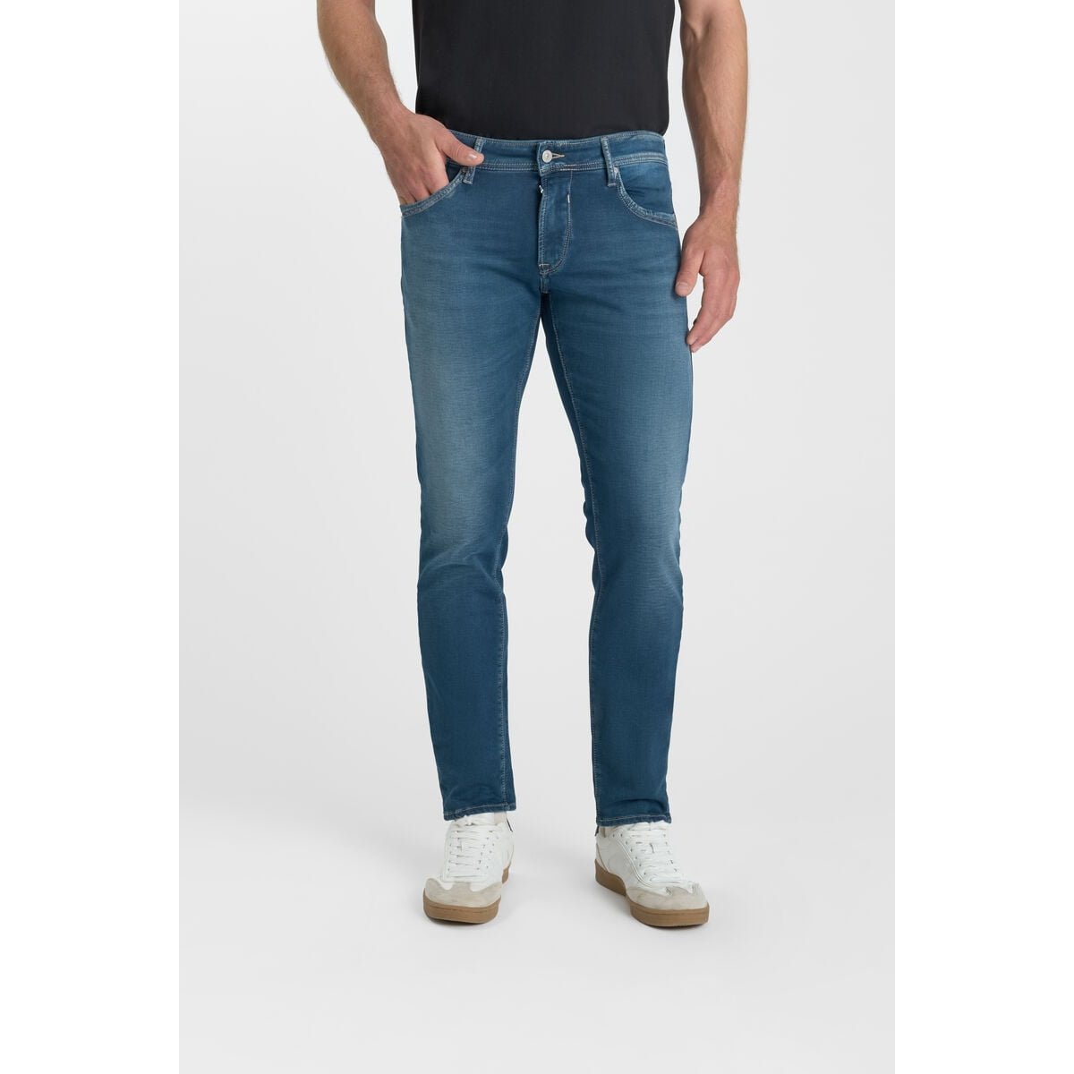 Jeans slim BLUE JOGG 700/11, longueur 34 blue / black, LE TEMPS DES CERISES
