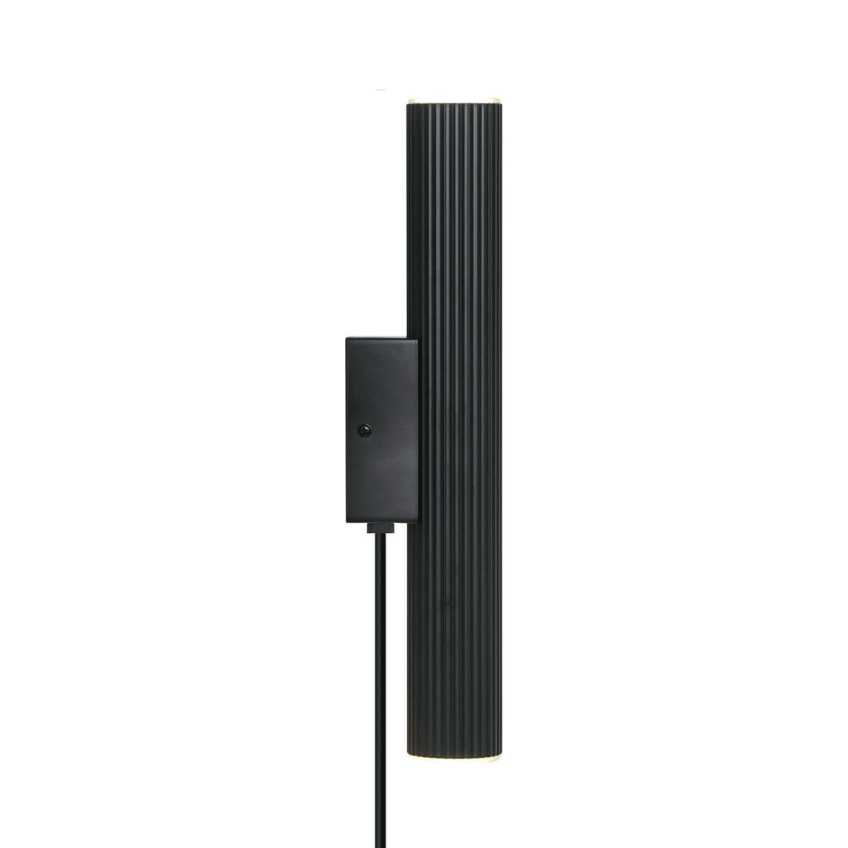 Applique murale double surface striée en aluminium, VICO noir, NORDLUX