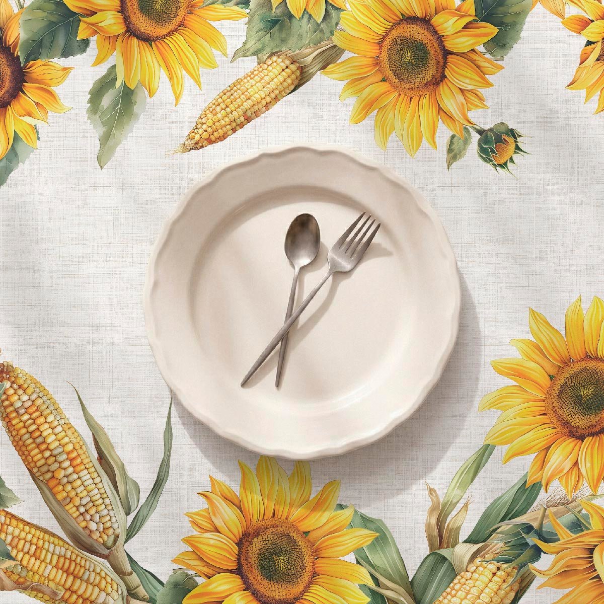 Nappe anti-taches Panocha - 100% coton - jaune, NAF NAF HOME