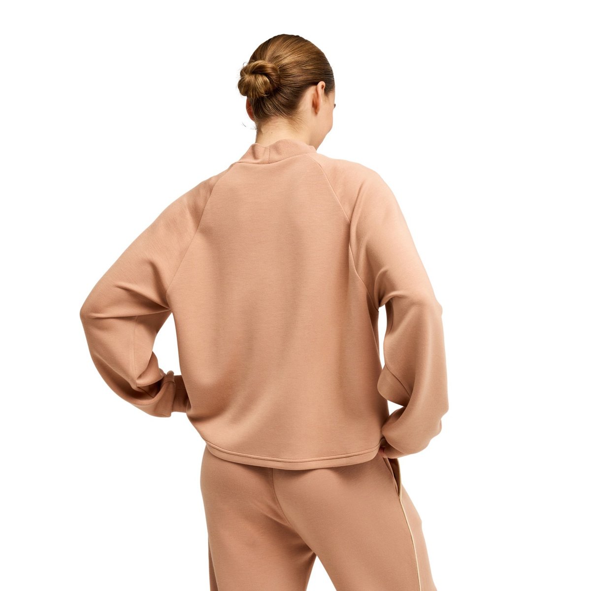 Sweatshirt de sport RISE & VIBE SWEET HIGH NECK. marron cafe au lait, ROXY