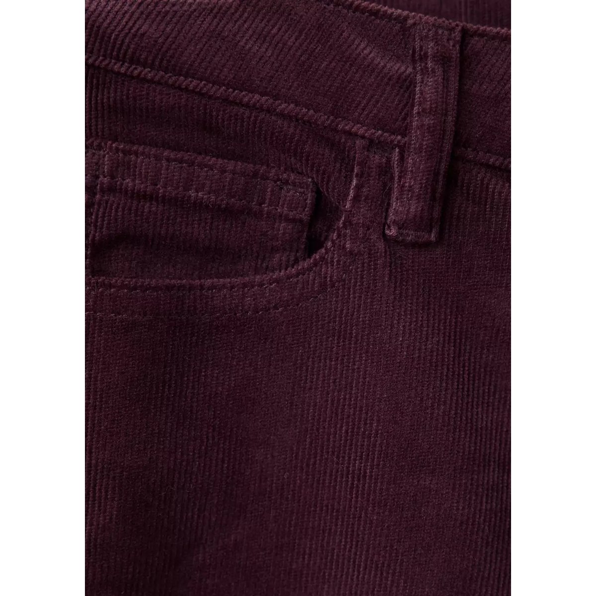 Pantalon en velours côtelé wide-leg bordeaux, MANGO TEEN