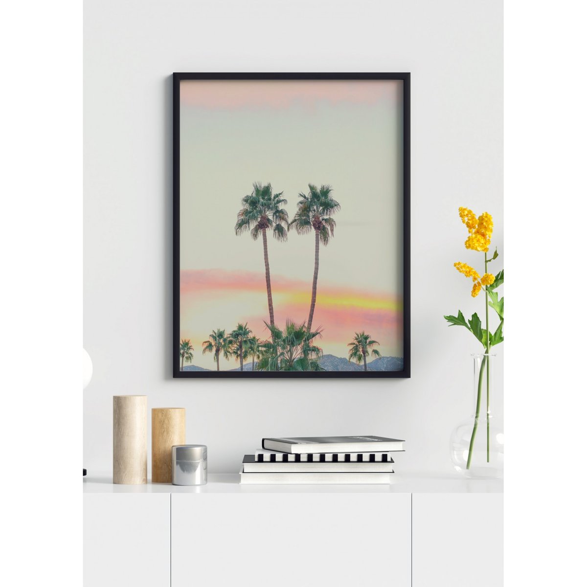 Poster Nature Tropicale 2 blanc, L'AFFICHERIE