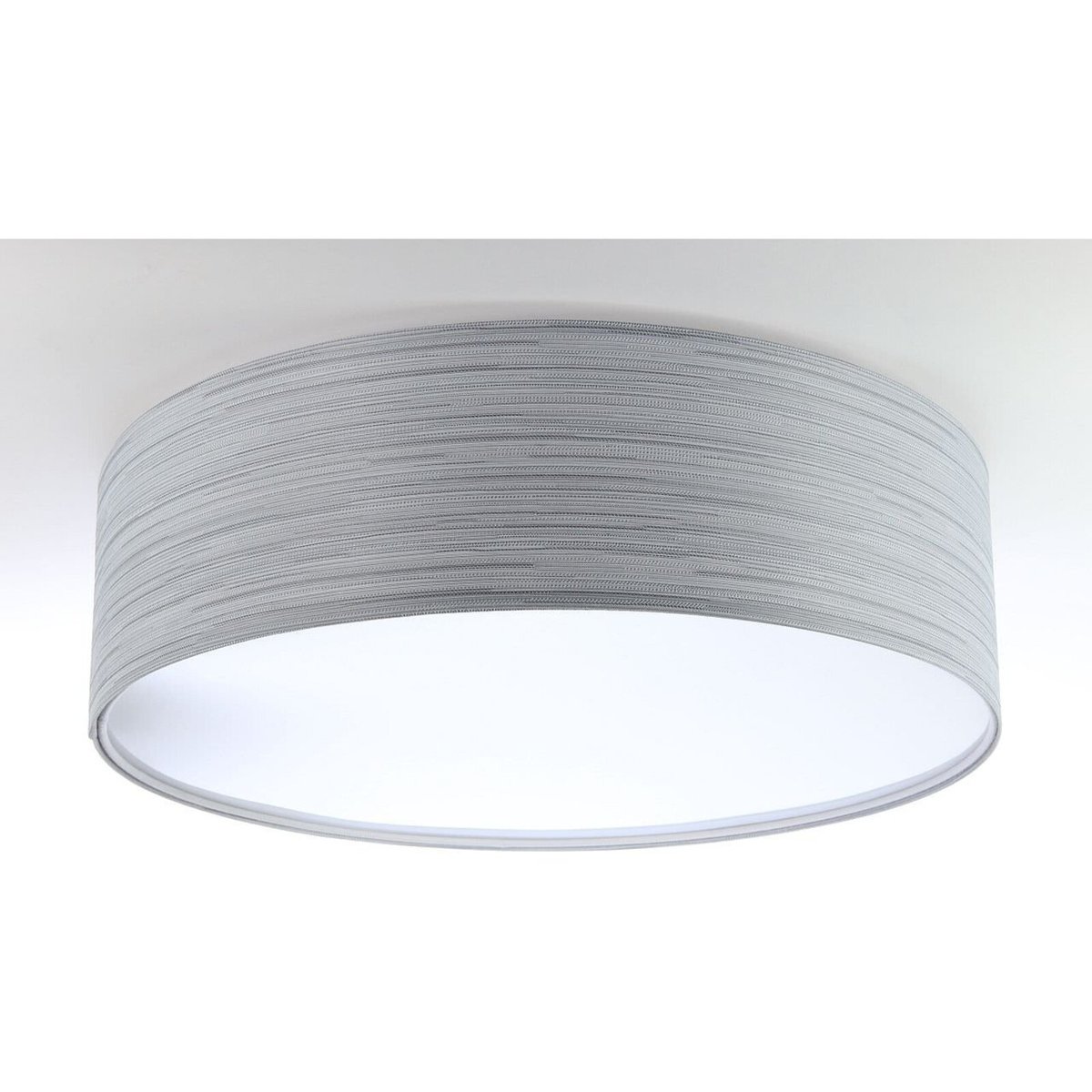 Plafonnier en tissu, NATURAL mesh gris clair intérieur blanc, BPS KONCEPT